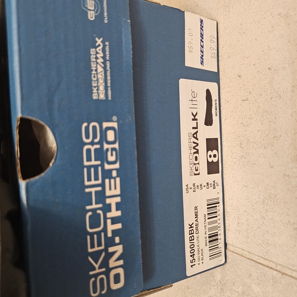 NWT Skechers Women's Black Comfort Shoes GO WALK LITE Size 8 - Picture 5 of 5
